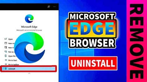 Uninstall Microsoft Edge